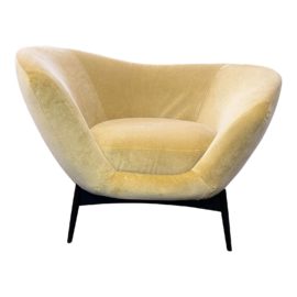 Saba Italia Oltremare Velvet Armchair. Original Price: $5,500