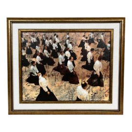 T. Tabakin Aikido Arts Practice Painting, Framed