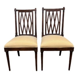 Woodbridge Addison Side Chairs, a Pair. Original Price: $1,600