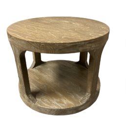 Restoration Hardware Martens Round Side Table. Original Price: $800