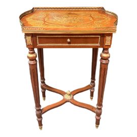 Vintage Mahogany French Neoclassicism Louis XVI Side Table