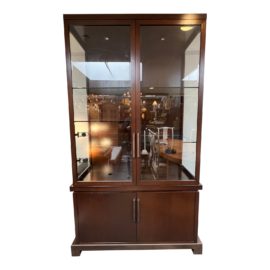 Custom Design Contemporary Two Piece Display Cabinet
