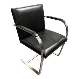 NEW Gordon International Mies Van Der Rohe Brno Arm Chair. Original Price: $2,120