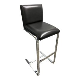 NEW Gordon International Mies Van Der Rohe Brno Leather + Chrome Barstool. Original Price: $1,928