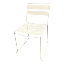 NEW Artessia for Gordon Internation White Slats on Sled Base Chair. Original Price: $150