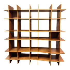 Design Within Reach Wavy Cherry Bookcase Etagere