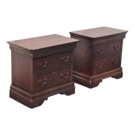 Broyhill Maison Lenoir 2-Drawer Nightstands, a Pair
