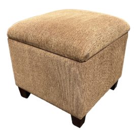 Upholstered Cube Storage Ottoman