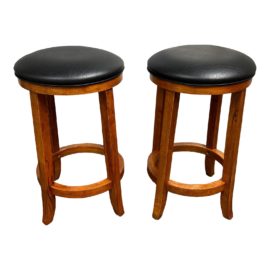 LG Sourcing Round Counter Stools, a Pair