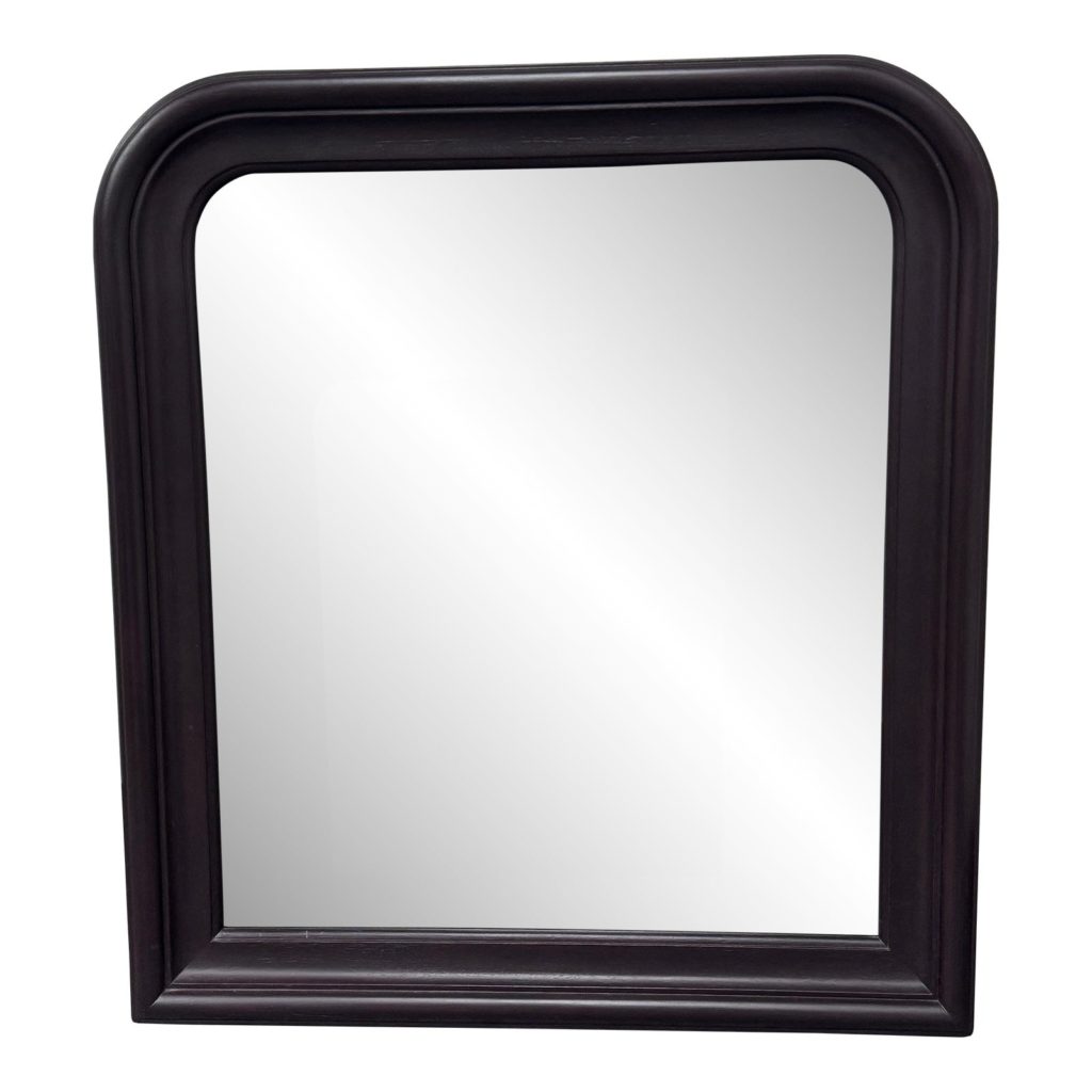 Mid20th Century Gold Finish Wood Framed Ornate Wall Mirror Design