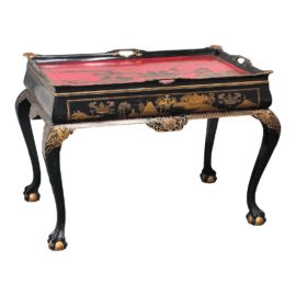 C. Mariani Rectangular Lacquer + Gilt Tea Table. Original Price: $37,000