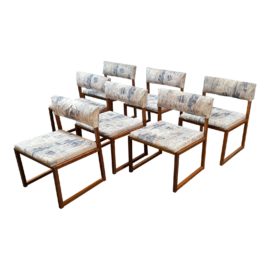 De La Espada Set of 7 Dining Chairs. Original Price: $6,000