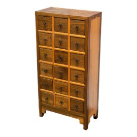 Vintage Chinese Style 18 Drawer Apothecary Chest