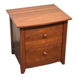 Shaker Style Cherry Two Drawer Side Table/ Nightstand