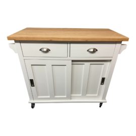 Crate & Barrel Belmont Kitchen Island on Casters. Original Price: $600