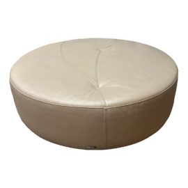 Roche Bobois Cierre Imbottiti Gabriele Assmann & Alfred Kleene Tangram Leather Ottoman