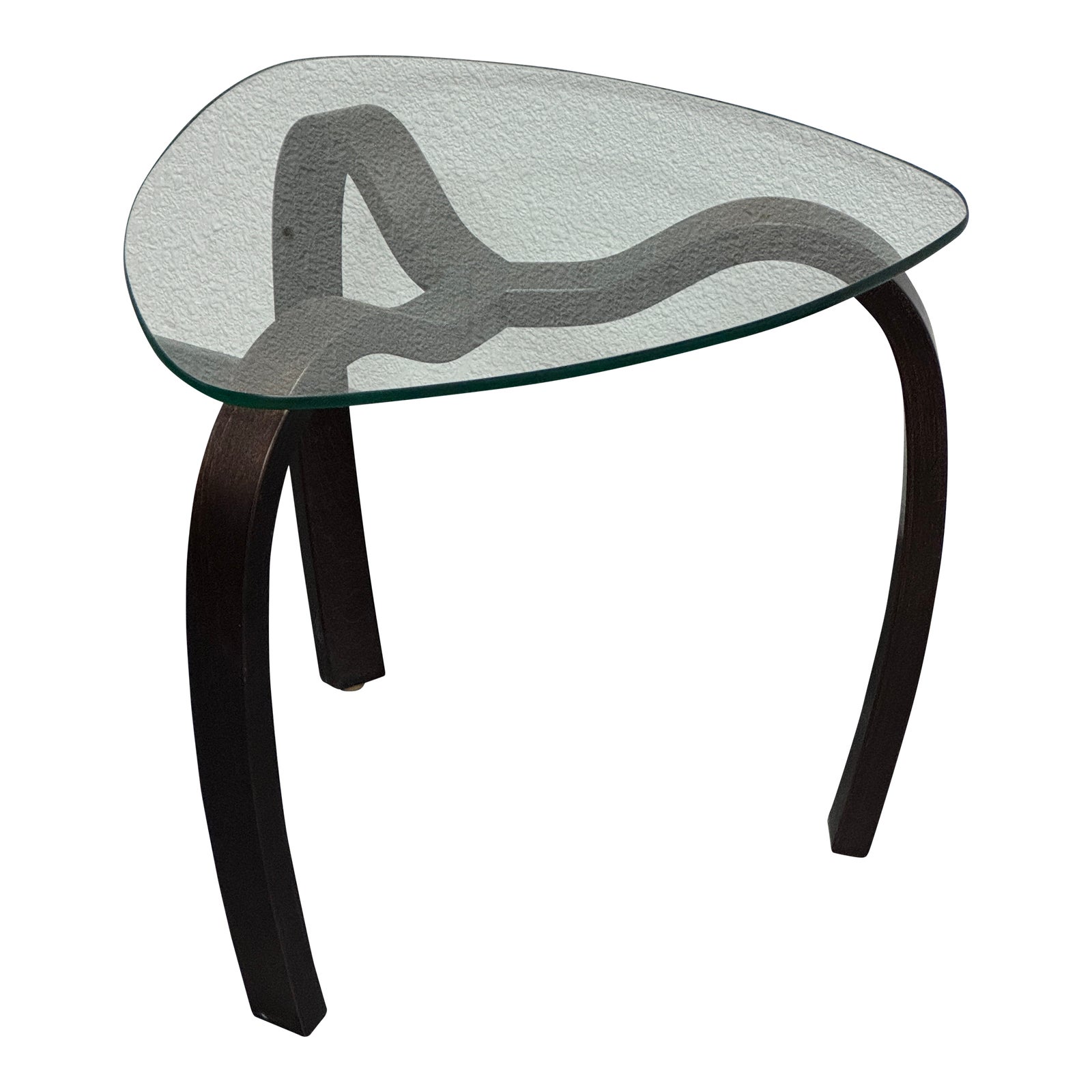 Contemporary Round Glass + Metal Side Table | Design Plus Gallery
