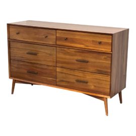 West Elm Mid-Century Style Six Drawer Dresser. Original Price: $1,400