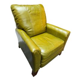 Riley Transitional Leather Reclining Chair. Original Price: $2,330