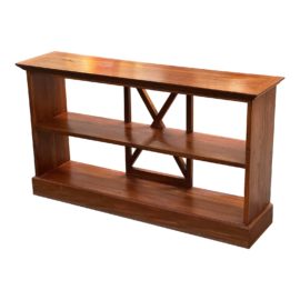 Traditional X Back Low Bookshelf