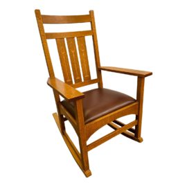 Stickley Harvey Ellis Inlay Oak Rocking Chair