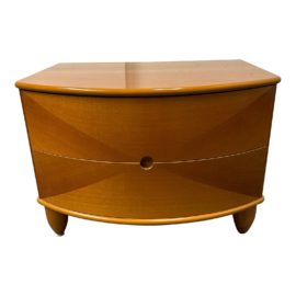Art Deco Inspired Cherrywood Veneer Nightstand