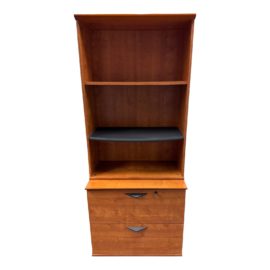 Gautier France Storage Solutions Two Piece Shelving With Locking File Cabinets