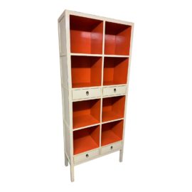 Charlotte & Ivy Custom Chinoiserie Eight Cubby Bookcase. Original Price: $2,390