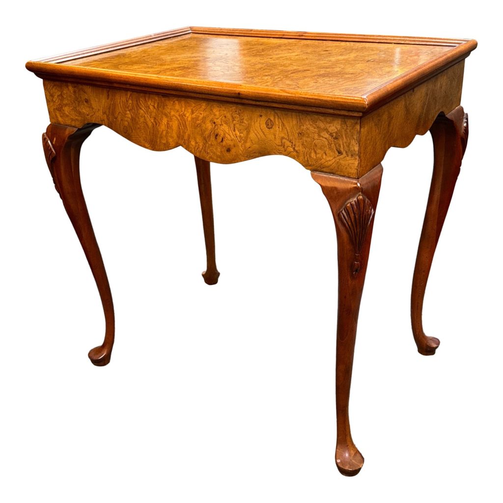 Baker Furniture Burl Wood Side Table - Design Plus Gallery