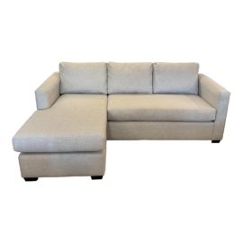 A1 Furniture Custom Contemporary 2pc Sofa + Reversible Chaise. Original Price: $1,500