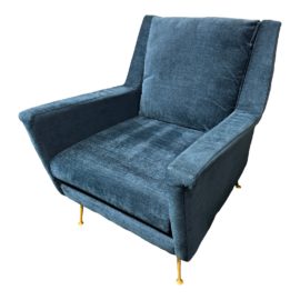 West Elm Carlo Distressed Velvet Arm Chair. Original Price: $950