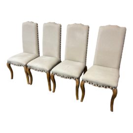 Pottery Barn Calais Upholstered Dining Chair, a Set of Four. Original Price: $1,396