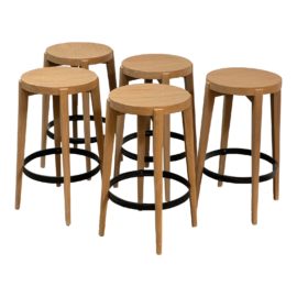 NEW Brownstone Furniture Flynn Counter Stools, Set of Five. Original Price: $5,012