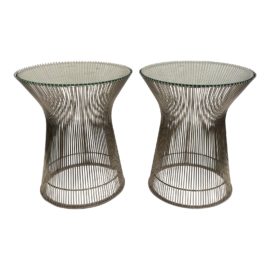 Warren Platner by Knoll Side Tables - a Pair. Original Price: $2,492