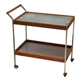 Salton Mid Century Warming Cart