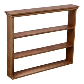 Vintage Cherrywood Multi-Tiered Wall Shelf