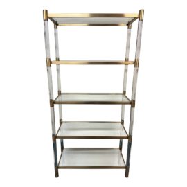 Anthropologie Oscarine Lucite + Mirror Etagere. Original Price: $1,300