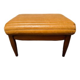 Room & Board Callan Cognac Leather Ottoman. Original Price: $1,200