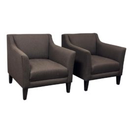 Crate & Barrel Margot Lounge Chairs, a Pair. Original Price: $1,800