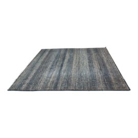 Tribal Adriatic Blue + Tan Tribal Patterned Area Rug - 8′1″ × 9′11″