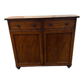 Vintage Solid Wood Cabinet With Two Inner Shelves