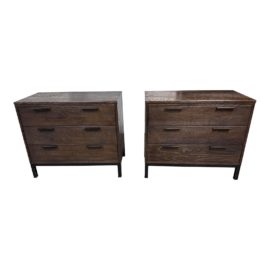 Arhaus Large Palmer Nightstands, a Pair. Original Price: $3,800