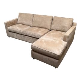 Crate & Barrel Barret Microfiber Two Piece Sectional. Original Price: $2,400