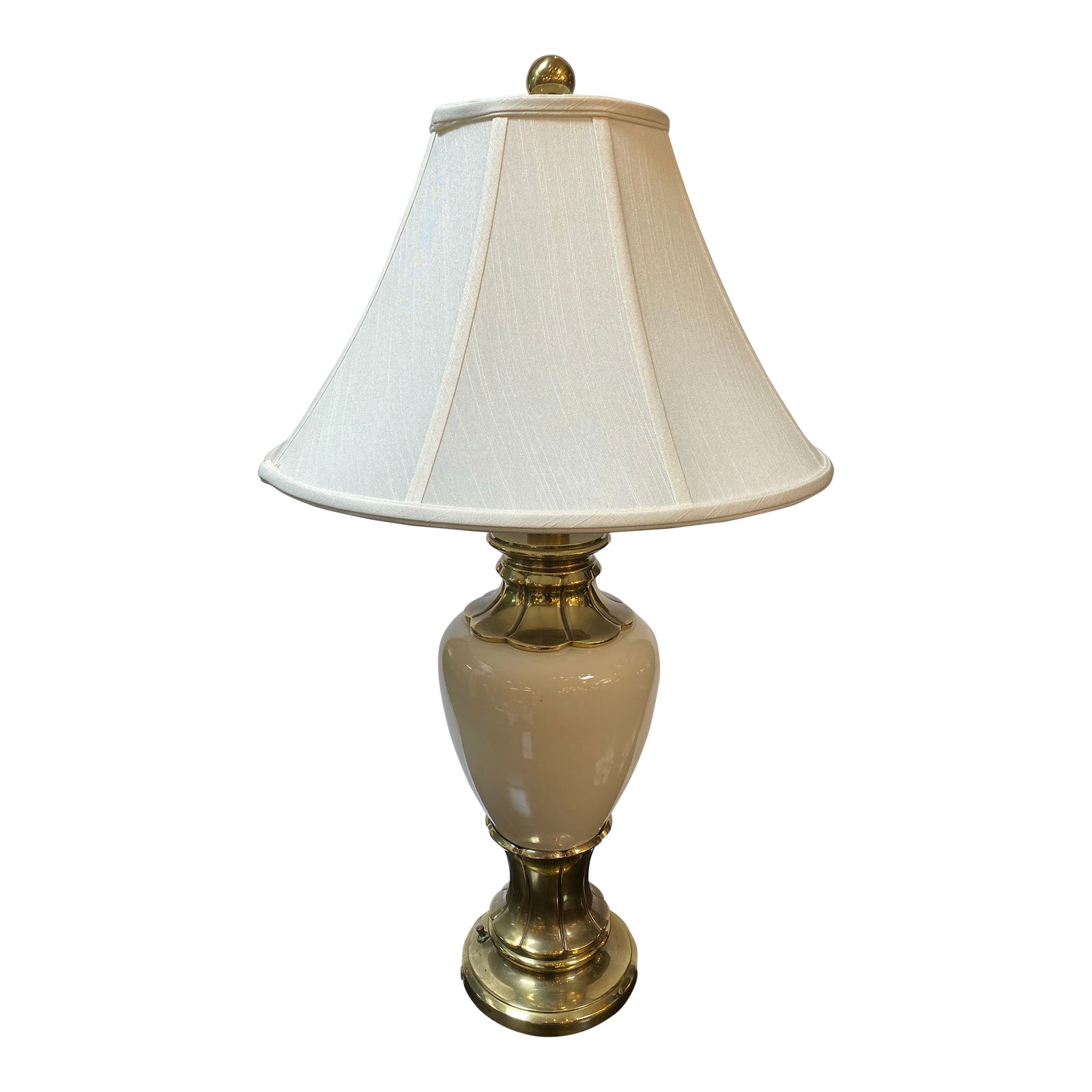 Vintage Stiffel Porcelain + Brass Table Lamp - Design Plus Gallery, image size:1600x1600