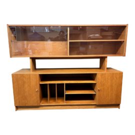 Scandinavian Design Mid Century Style Two Piece Cabinet