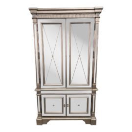 Neiman Marcus Amelie Mirrored Two Piece Armoire. Original Price: $5,000