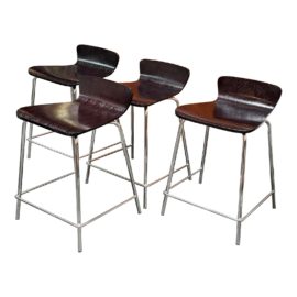 Crate & Barrel Felix Black Counter Height Stools. Original Price: $1,000
