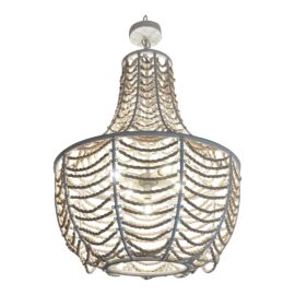 Palecek Cabrillo Shell Bead Empire Chandelier. Original Price: $3,400