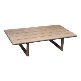 Restoration Hardware Mario Ruiz Mesa Teak Rectangular Coffee Table. Original Price: $2,530