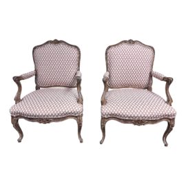 Dennis & Leen Designer Accent Chairs, a Pair. Original Price: $10,400
